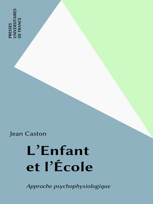 cover image of L'Enfant et l'École